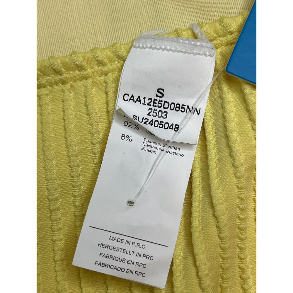 Cupshe Buttercream Bliss Yellow Monokini Swimsuit, size small, NWT - Picture 6 of 12